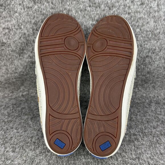 ✅Womens 8 Keds Ortholite Canvas Boat Shoes Beige Rope Laces Casual Comfort Sneak - Picture 4 of 14